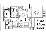 Apartment on the Blue Floor (1st floor)